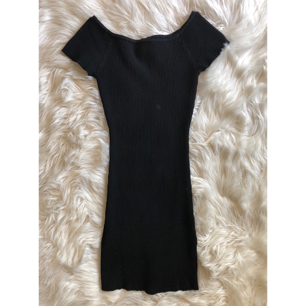 Black Fitted Mini Dress